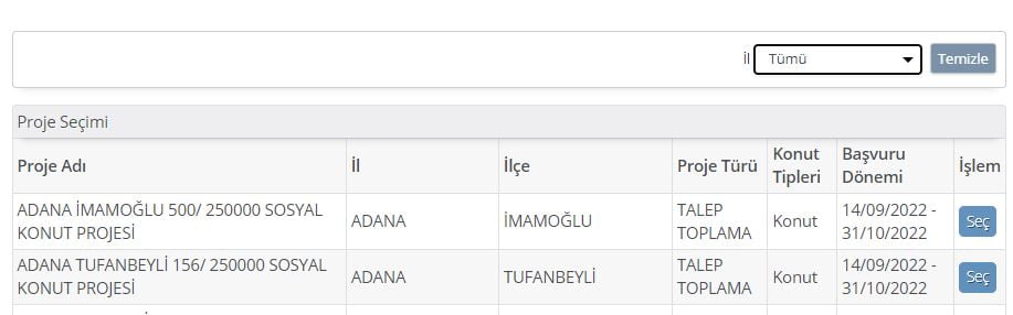 Toki ilk Evim Projesi